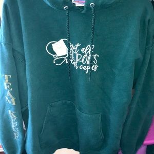 Hanes X Large Green Hoodie Pullover Keene Medical